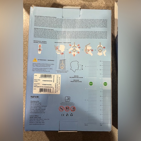 SEAC Libera full face snorkel XS - Picture 3 of 3